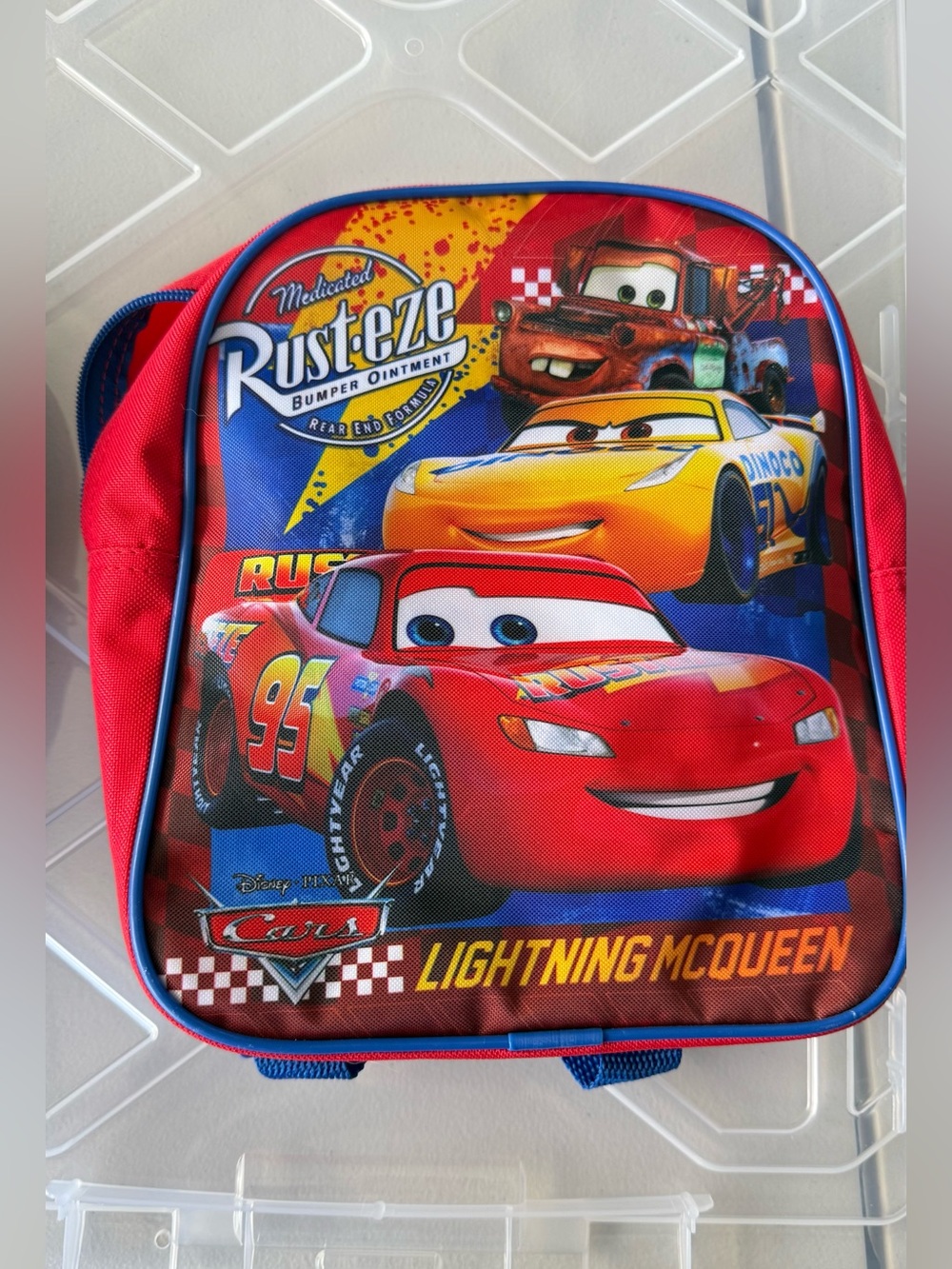 Disney Lightning McQueen & Friends Toddler Backpack - Red, Blue, Yellow